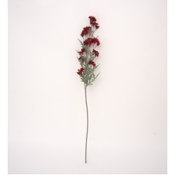 Fir floare artificial, culoare rosu, H 90 cm, B.S.P. / AN099-4