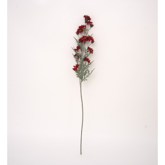 Fir floare artificial, culoare rosu, H 90 cm, B.S.P. / AN099-4