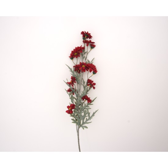 Fir floare artificial, culoare rosu, H 90 cm, B.S.P. / AN099-4
