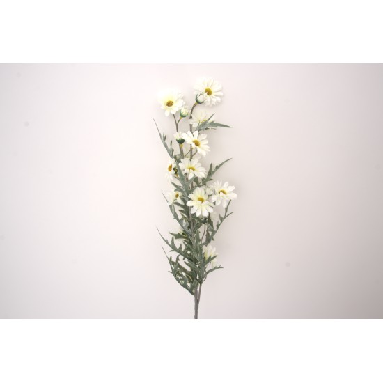 Fir floare artificial, culoare alb, H 90 cm, B.S.P. / AN099
