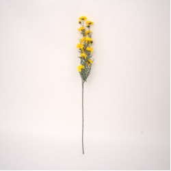  Fir floare artificial, culoare galben, H 90 cm, B.S.P. / AN099-2