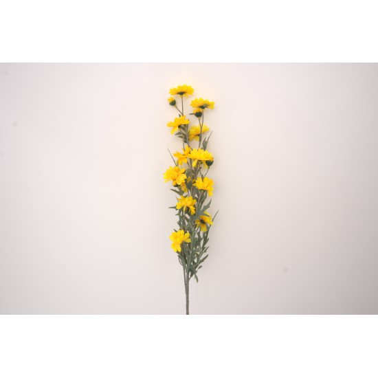  Fir floare artificial, culoare galben, H 90 cm, B.S.P. / AN099-2