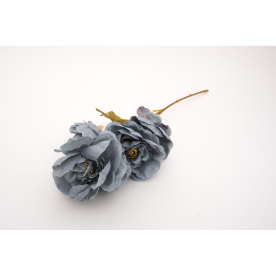 Fir flori artificiale, culoare albastru, H 50 cm, B.S.P. / AN101-1