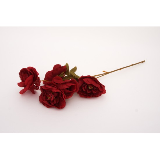 Fir flori artificiale, culoare rosu, H 50 cm, B.S.P. / AN101-3