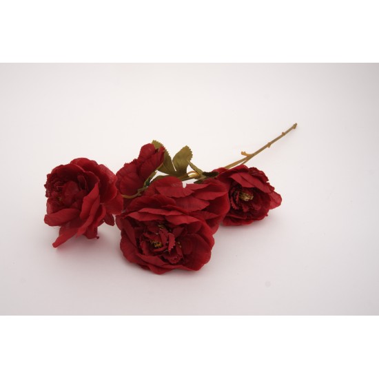 Fir flori artificiale, culoare rosu, H 50 cm, B.S.P. / AN101-3