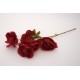 Fir flori artificiale, culoare rosu, H 50 cm, B.S.P. / AN101-3