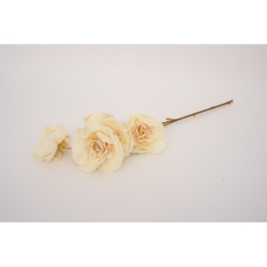 Fir flori artificiale, culoare crem, H 50 cm, B.S.P. / AN101-2