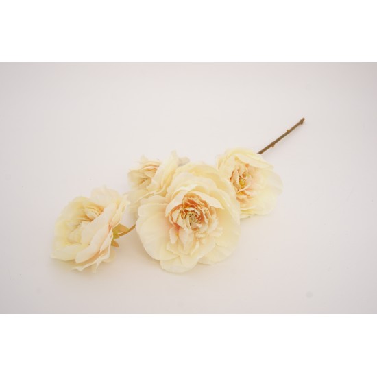 Fir flori artificiale, culoare crem, H 50 cm, B.S.P. / AN101-2