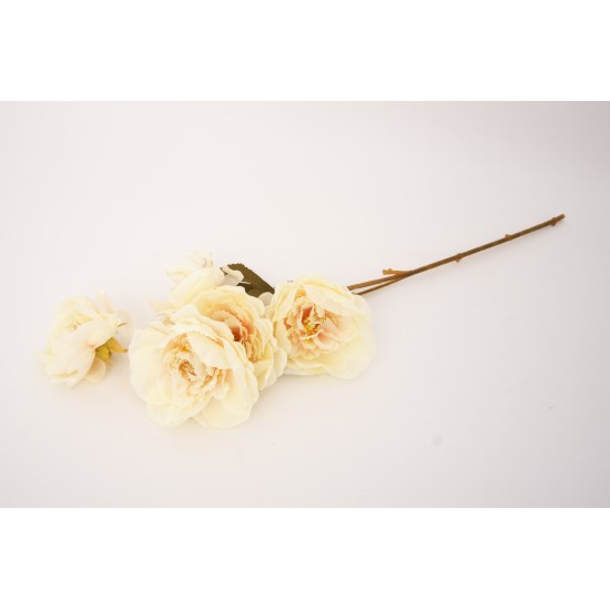 Fir flori artificiale, culoare crem, H 50 cm, B.S.P. / AN101-2