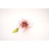 Fir crin din silicon, culoare alb + roz, H 50 cm, B.S.P. / AN107-5