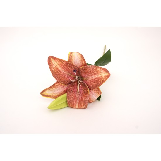 Fir crin din silicon, culoare portocaliu, H 50 cm, B.S.P. / AN107-6