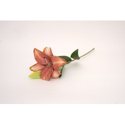 Fir crin din silicon, culoare portocaliu, H 50 cm, B.S.P. / AN107-6
