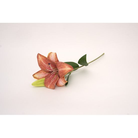 Fir crin din silicon, culoare portocaliu, H 50 cm, B.S.P. / AN107-6
