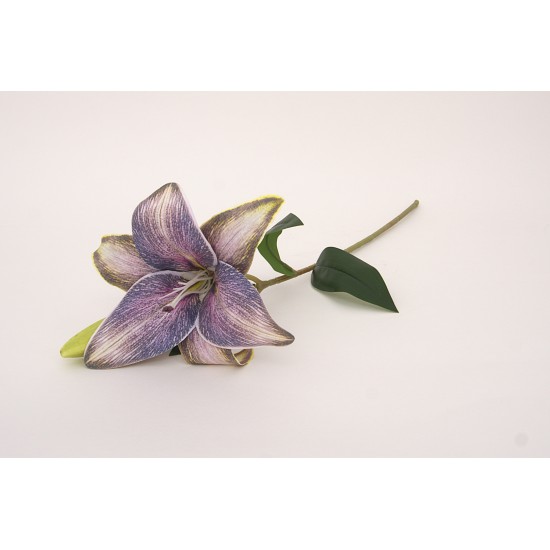 Fir crin din silicon, culoare lila, H 50 cm, B.S.P. / AN107-3