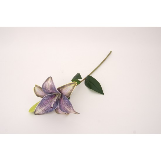 Fir crin din silicon, culoare lila, H 50 cm, B.S.P. / AN107-3