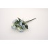 Buchet bujori + eucalpit artificial, culoare albastru, H 30 cm, B.S.P. / AN111-3