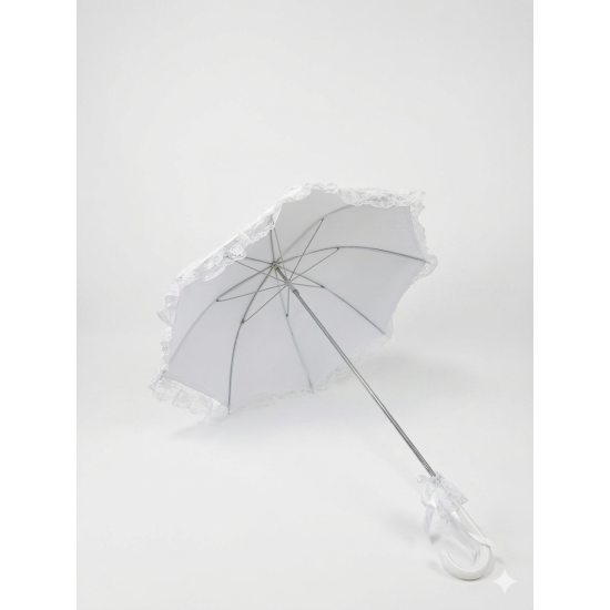 Umbrela pentru miseara, model dantelat, culoare alb, B.S.P. / AN183
