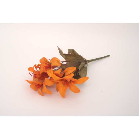 Buchet crin artificial, culoare portocaliu, H 35 cm, B.S.P. / CD2063-4