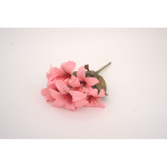 Buchet crin artificial, culoare roz, H 35 cm, B.S.P. / CD2063-5