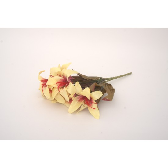 Buchet crin artificial, culoare crem, H 35 cm, B.S.P. / CD2063-2
