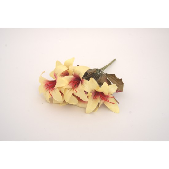 Buchet crin artificial, culoare crem, H 35 cm, B.S.P. / CD2063-2