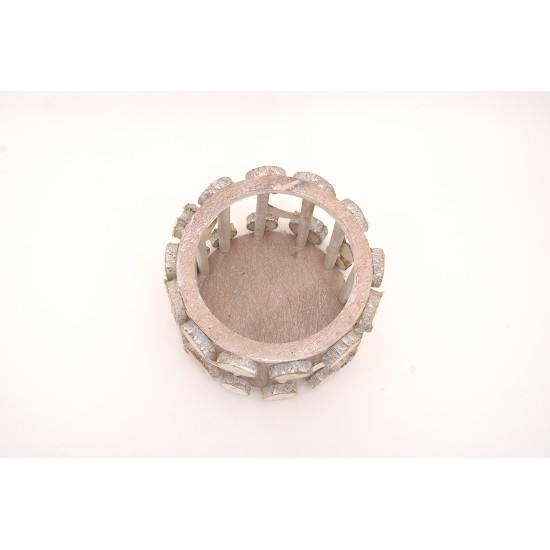 Ghiveci din lemn, H 16 cm, B.S.P. / CD2782
