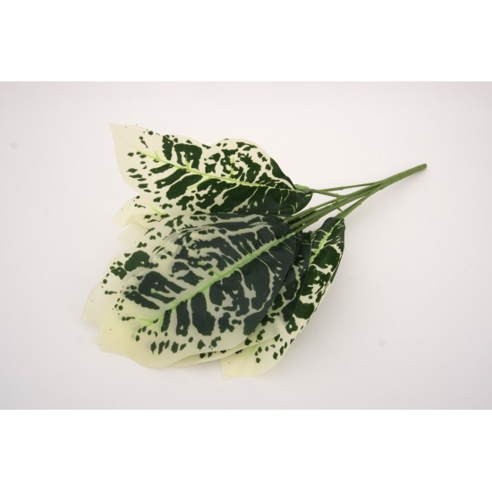 Buchet verdeata, model pestrit, culoare alb, H 40 cm, B.S.P. / CD2970-1
