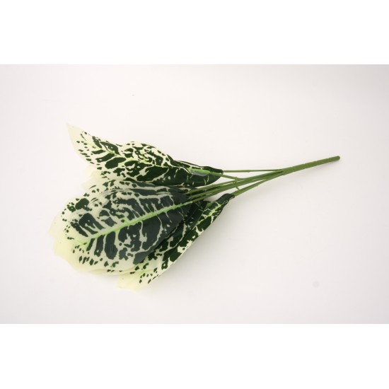 Buchet verdeata, model pestrit, culoare alb, H 40 cm, B.S.P. / CD2970-1