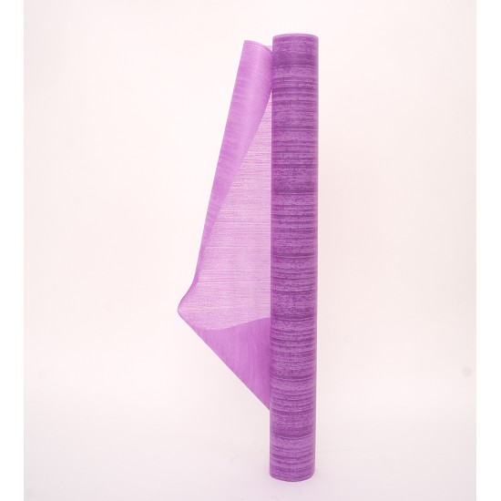 Rola aranjamente floristice, culoare lila, H 50 cm, L 6 m, B.S.P. / CD3576-7