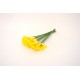 Buchet 10 cale din silicon, culoare galben, H 35 cm, B.S.P. / CD4186-2