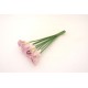 Buchet 10 cale din silicon, culoare roz , H 35 cm, B.S.P. / CD4186-6