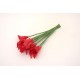 Buchet 10 cale din silicon, culoare rosu, H 35 cm, B.S.P. / CD4186-4