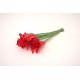 Buchet 10 cale din silicon, culoare rosu, H 35 cm, B.S.P. / CD4186-4