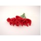 Buchet 10 cale din silicon, culoare rosu, H 35 cm, B.S.P. / CD4186-4