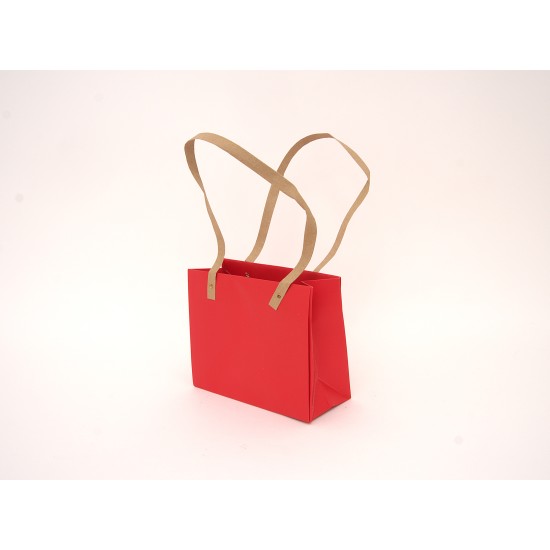 Set 10 pungi pentru ghiveci, culoare rosu, 18X4.5X8 cm, B.S.P. / CD4419-2