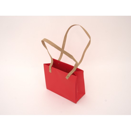 Set 10 pungi pentru ghiveci, culoare rosu, 18X4.5X8 cm, B.S.P. / CD4419-2