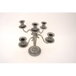 Candelabru 5 brate din antimoniu, H 31 cm, B.S.P. / CD4668