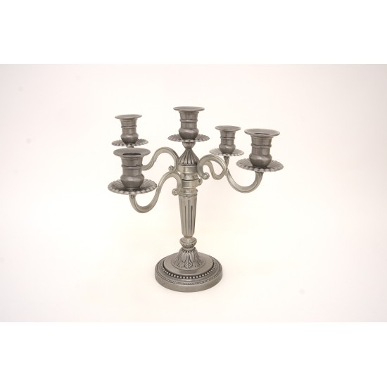 Candelabru 5 brate din antimoniu, H 31 cm, B.S.P. / CD4668