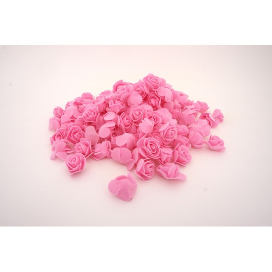 Set 500 flori de spuma, culoare roz, 3.5 cm, B.S.P. / CD4964-3
