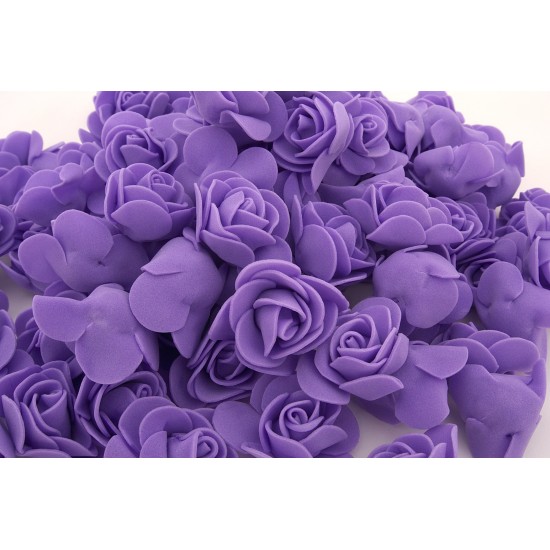 Set 500 flori de spuma, culoare mov, 3.5 cm, B.S.P. / CD4964-1