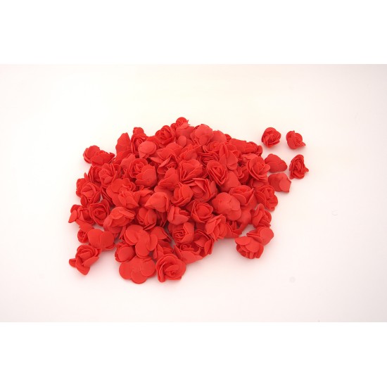 Set 500 flori de spuma, culoare rosu, 3.5 cm, B.S.P. / CD4964-2