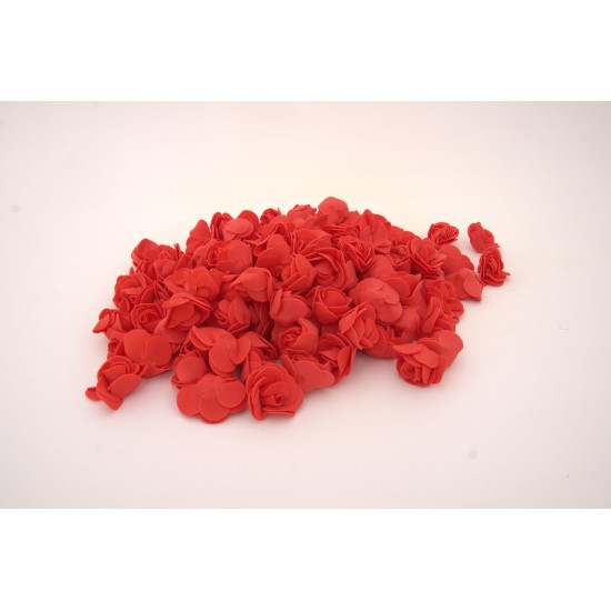 Set 500 flori de spuma, culoare rosu, 3.5 cm, B.S.P. / CD4964-2
