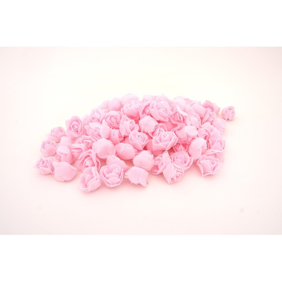 Set 500 flori de spuma, culoare roz deschis, 3.5 cm, B.S.P. / CD4964-4