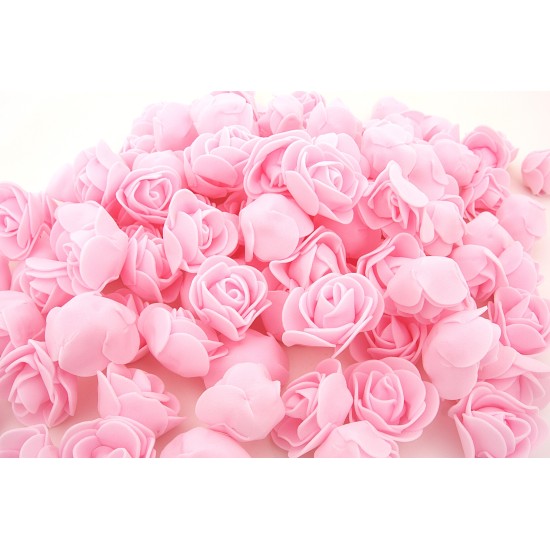 Set 500 flori de spuma, culoare roz deschis, 3.5 cm, B.S.P. / CD4964-4
