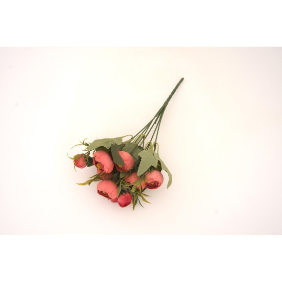 Buchet bujori artificiali, culoare grena, H 30 cm, B.S.P. / CD5028-2