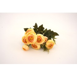 Buchet bujori artificiali, culoare galben, H 30 cm, B.S.P. / CD5028-1