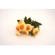Buchet bujori artificiali, culoare galben, H 30 cm, B.S.P. / CD5028-1