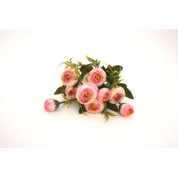 Buchet bujori artificiali, culoare roz, H 30 cm, B.S.P. / CD5028-3