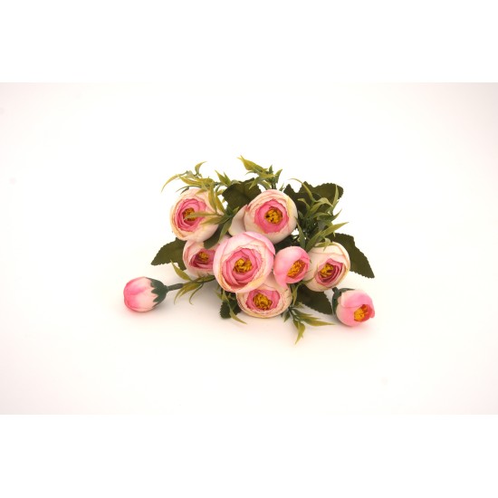 Buchet bujori artificiali, culoare roz, H 30 cm, B.S.P. / CD5028-3