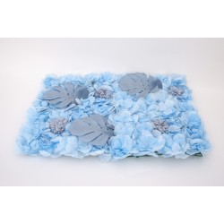 Panou flori artificiale, culoare albastru, 40x60 cm, B.S.P. / SL1193-1